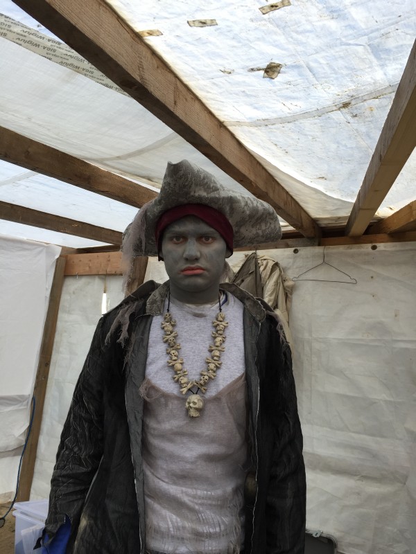 Screamteam IG-Grusel als Maisgespenst im Maislabyrinth 2015 in Jersbek
