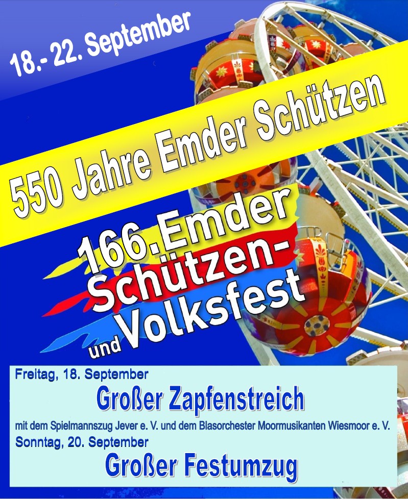 Werbeplakat vom Schützenfest (26721 Emden)